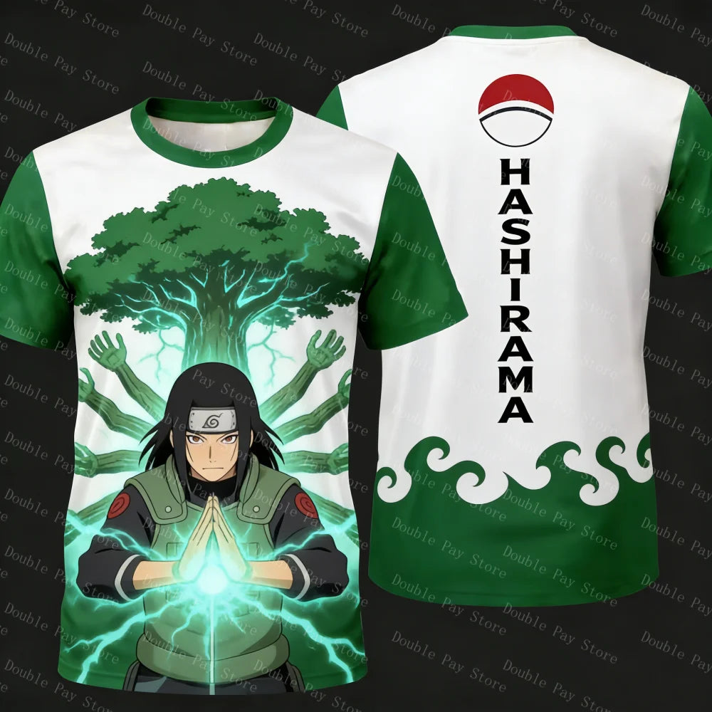 Anime Naruto Boy T-shirt Cosplay Cartoon Short-sleeved Men's Shirts Loose Cool Gift Clothing Casual Adult T-shirt Kids Tshirt