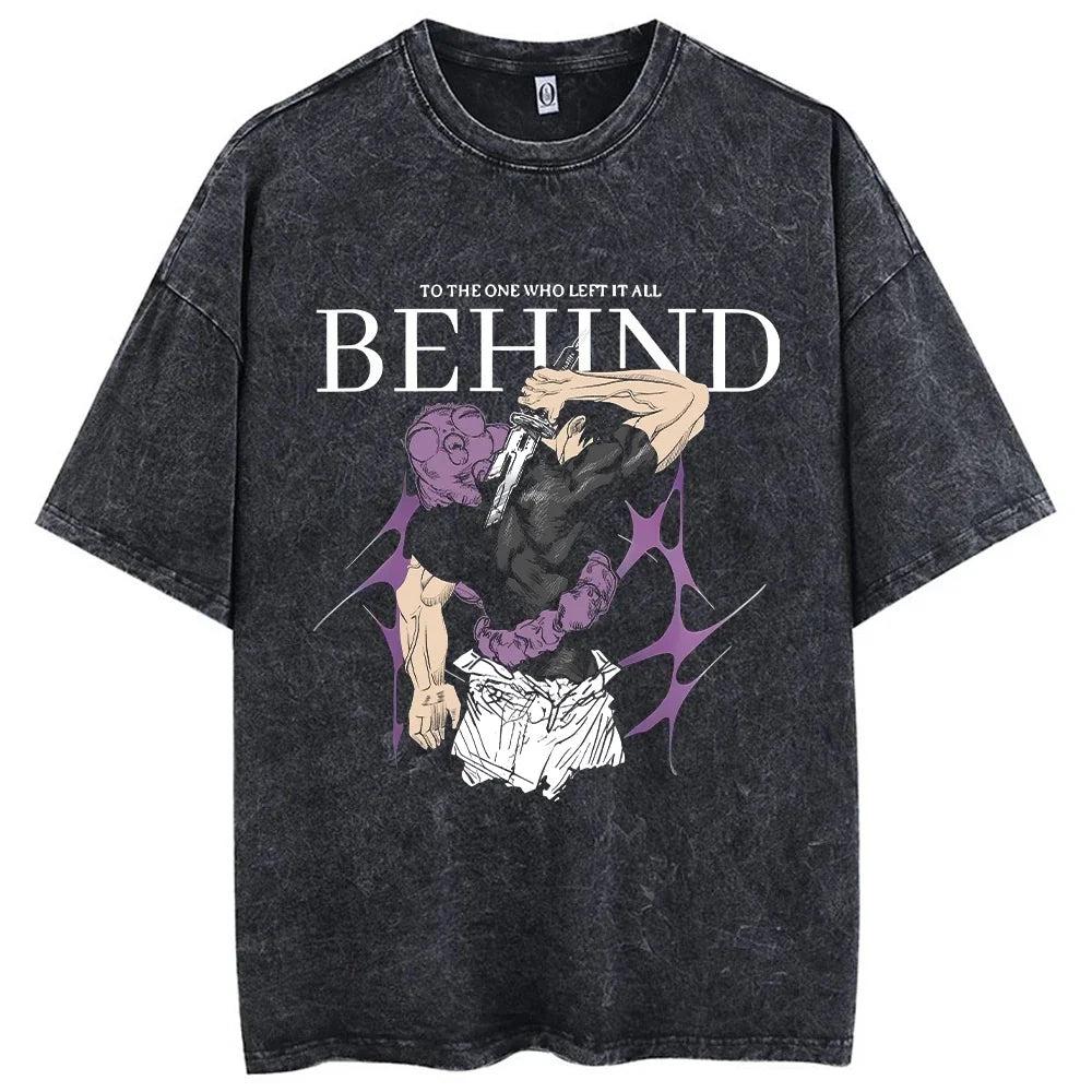 2026 Summer Fushiguro Toji Printed Tee Anime Jujutsu Kaisen Clothing Men Women Manga T-shirts Washed Cotton Tshirt Harajuku Y2k