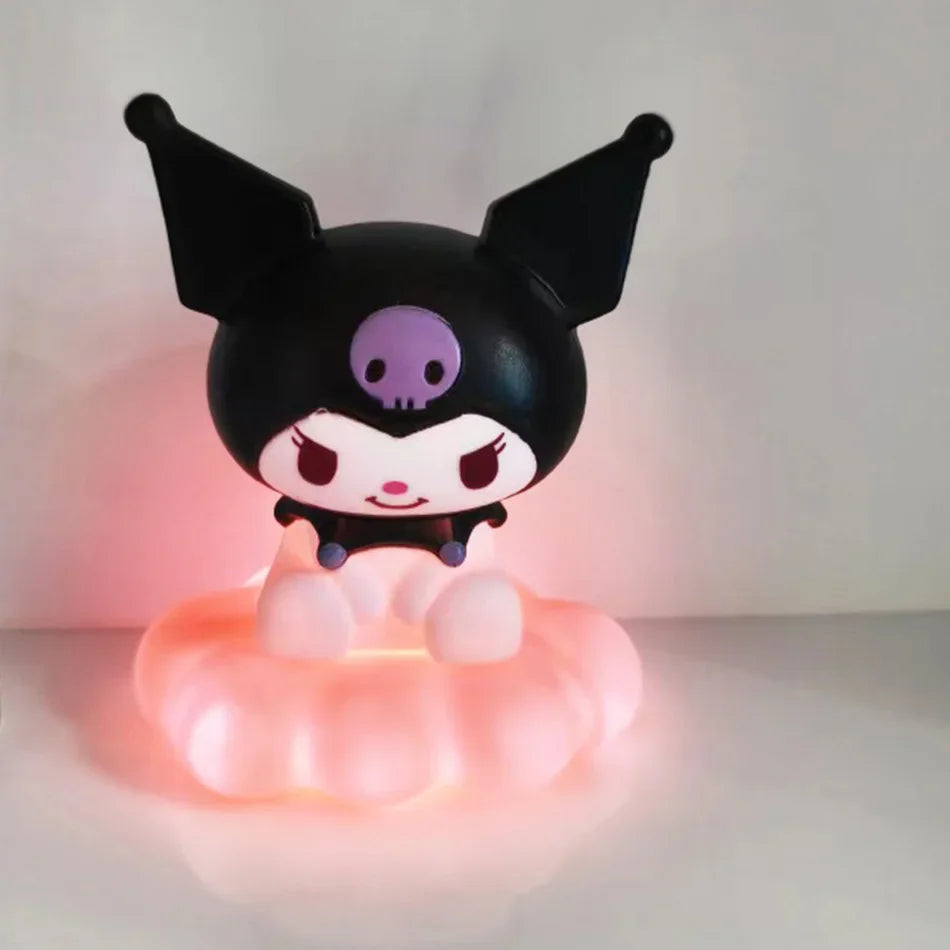 New Japan Style Night Light Enamel Cloud Cartoon Kuromi Cinnamoroll Pochacco Small Table Light Illuminating Decoration