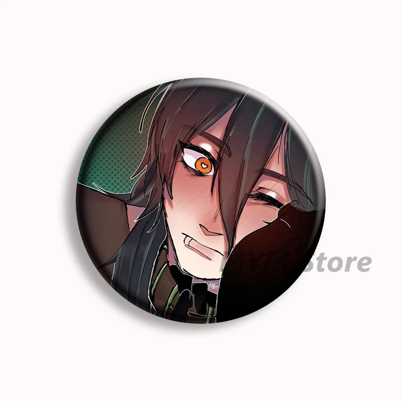 The Kid at The Back Soft Button Pin Solivan Brugmansia Brooches Sol Anime Badge Bag Decor Accessories Jewelry Fans Collect Gifts