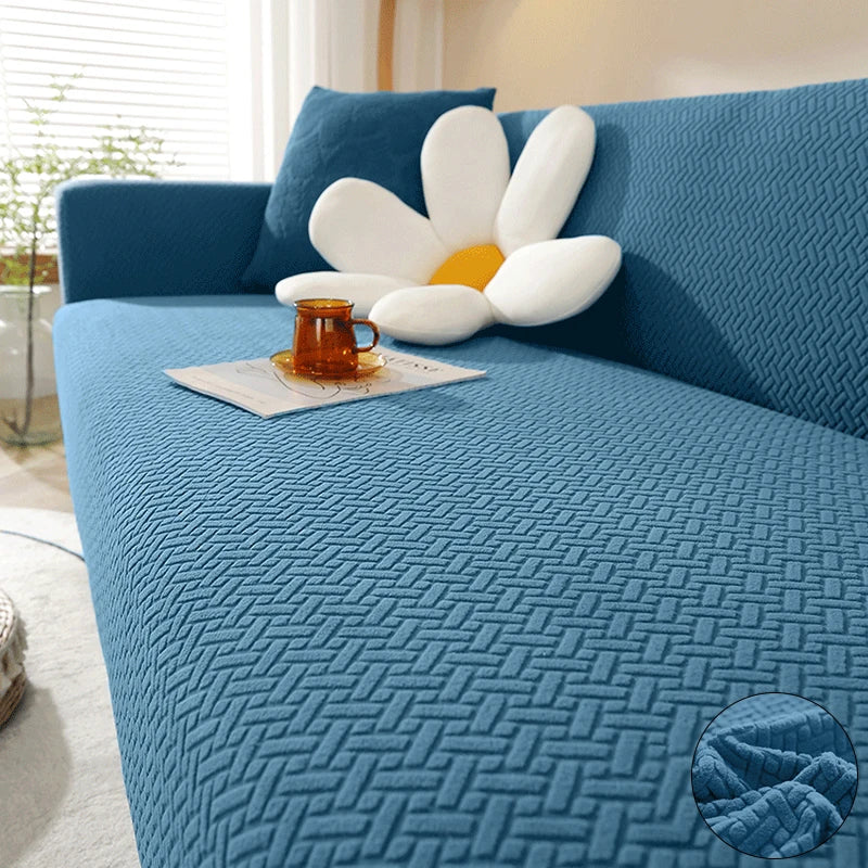 Elastic Jacquard Fabric Sofa Cover Stretch Couch Cover Sectional L Shape Sofa Slipcover Corner Case For Home 1/2/3/4/5 Seaters