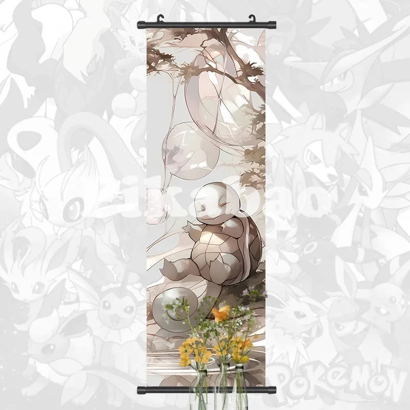 Printed Poster Anime Wall Artwork Greninja Pictures Gardevoir Painting Canvas Pikachu Hanging Scrolls Home Room Decor