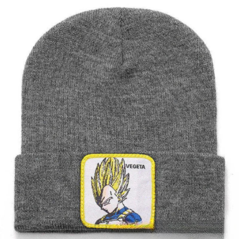 Anime Cartoon Dragon Ball Women Men Knitted Warm Winter Hats For Women Men Solid Hip-hop Casual Cuffed Beanies Bonnet