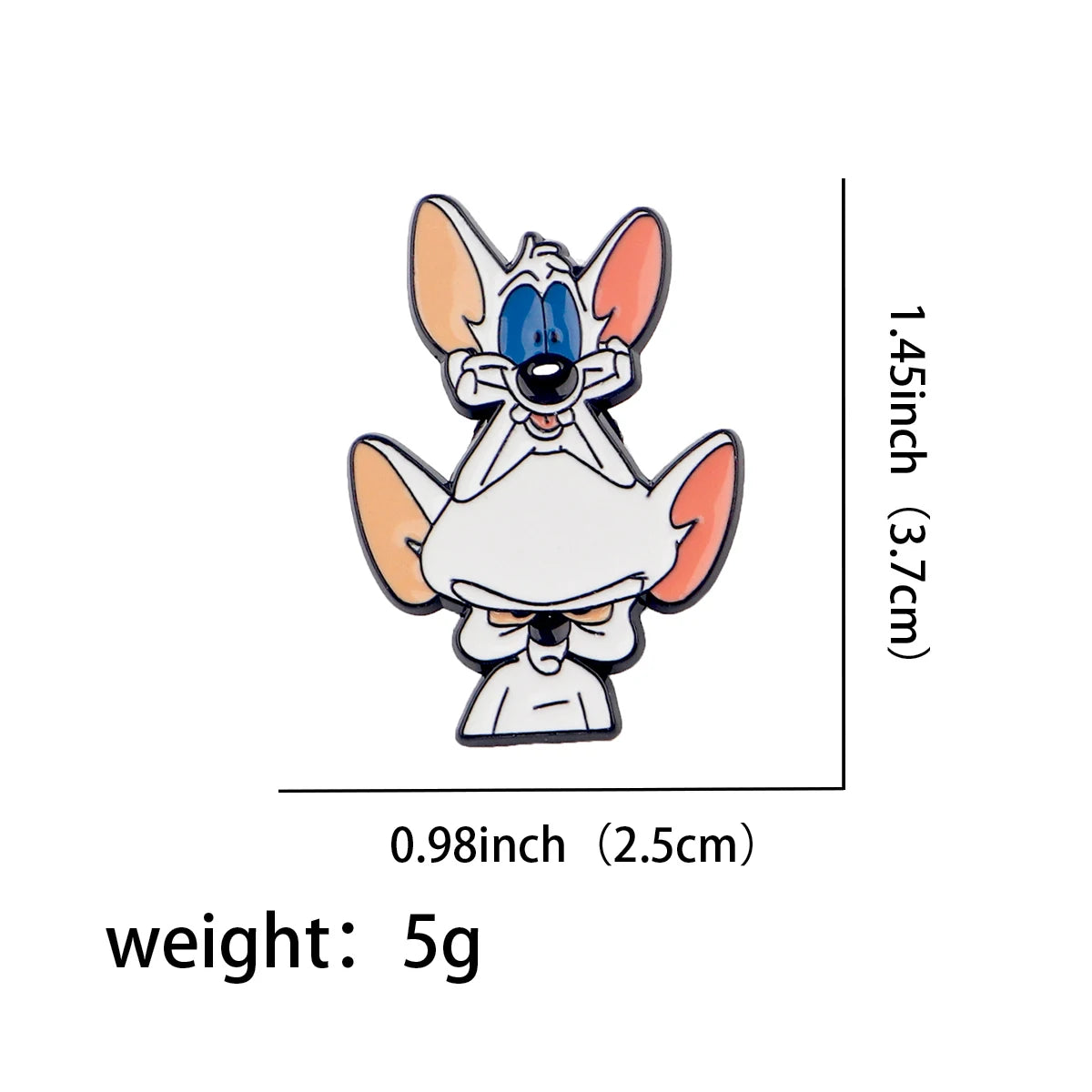 DZ2440 Novelty Cute Mouse Funny Enamel Pins for Clothes Badges on Backpack Lapel Pin Decoration Anime Jewelry Accessories Gifts