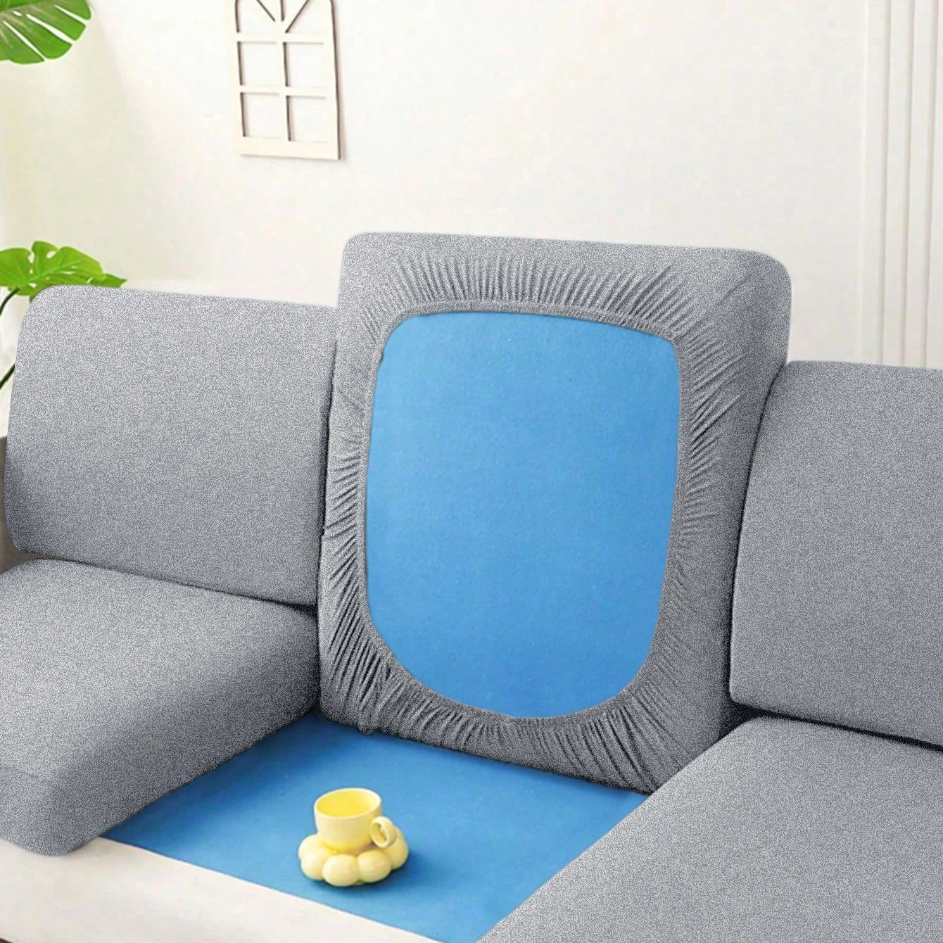 Outdoor Tropical Print Sofa Cushion Covers - Non-Slip Furniture Protectors, Replacement for Individual Seat Cushions