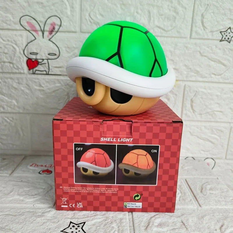 New Super Mario Bros Figures LED Question Mark Brick Night USB Charging Anime Desk Lamp Statue Decorative Light Kids Gifts
