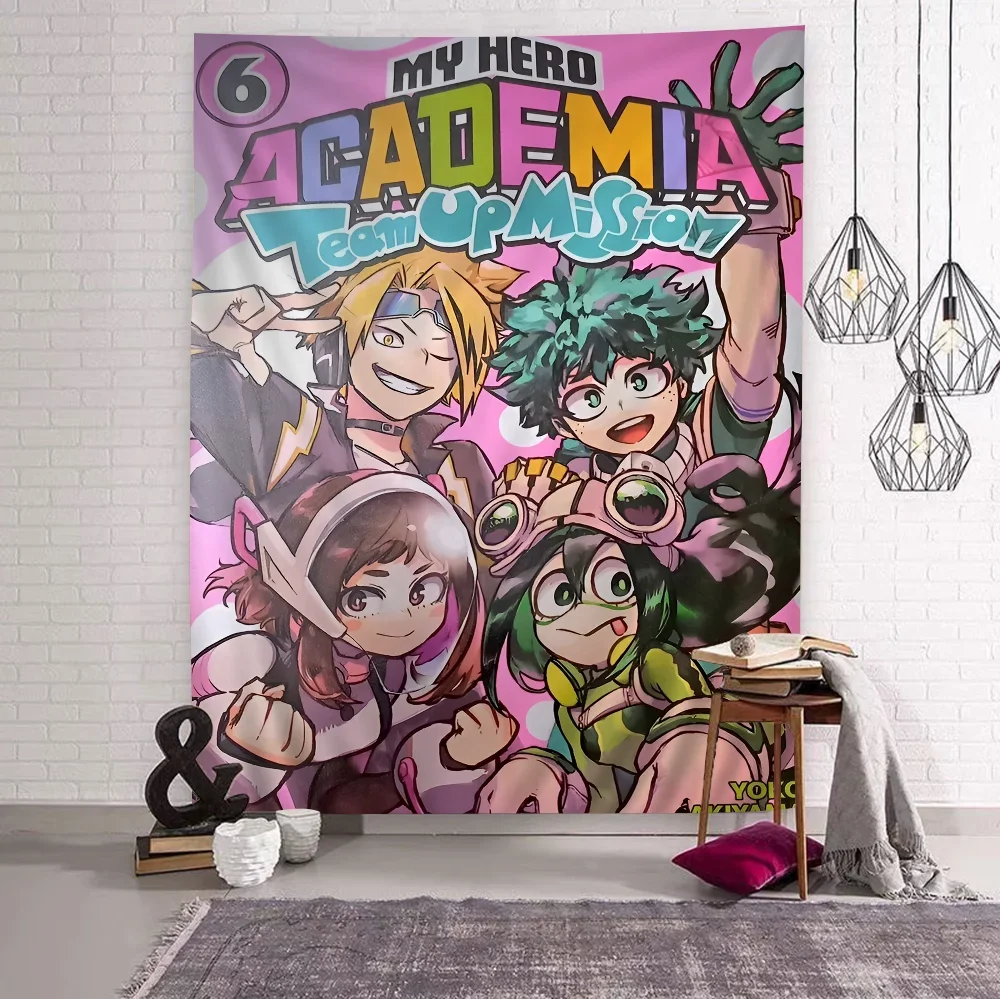 VIKAMA My Hero Academia Anime Tapestry Cute Decorative Wall Hanging Perfect For Living Rooms, Bedrooms, And Home Decor