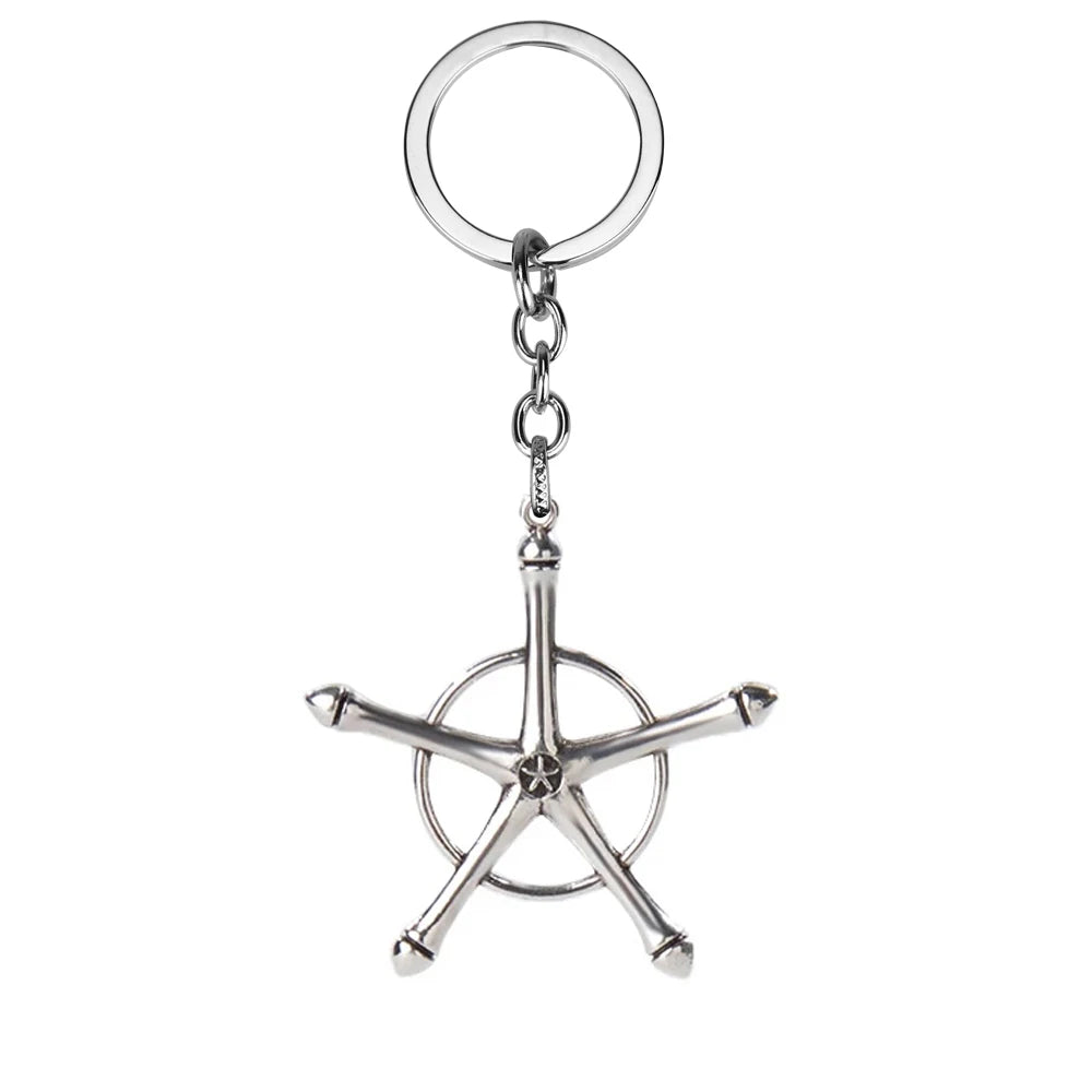 Anime Bleach Necklace Quincy Ishida Uryuu Cosplay Ginrei Gojiaku Amulet Alloy Choker Chain Keychain Pendant Earring Jewelry Gift