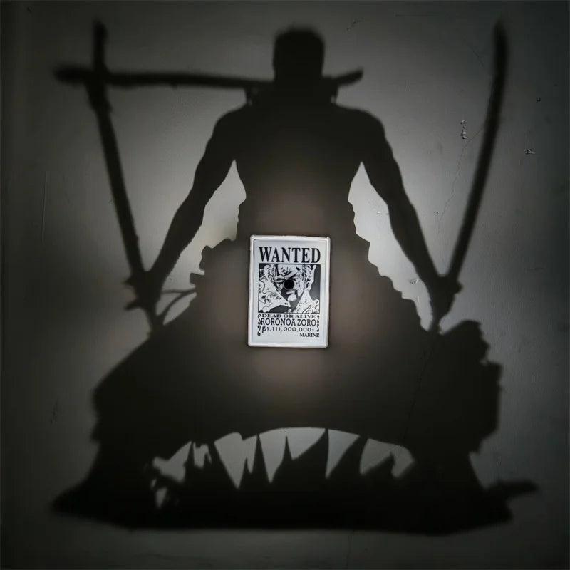 Anime Luffy Son Goku Zoro Shadow Light Projector Lamp Creative Atmosphere Night Light Surprise Gift For Friends Besties Gifts