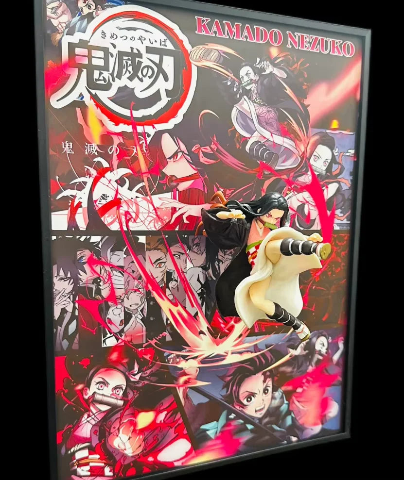 Nezuko Demon Slayer 3d Led Night Light Plug-In Mood Light Usb Anime Bedroom Decor Lamp For Fans Ambient Lighting Gift Home Dorm