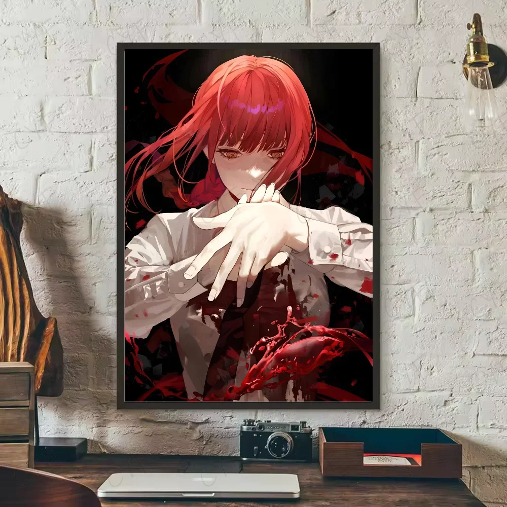 Anime Poster Art Wall Aesthetic Decoration Chainsaw Man Home Living Room Bedroom Bar Canvas Painting Wall Art Nordic Posters