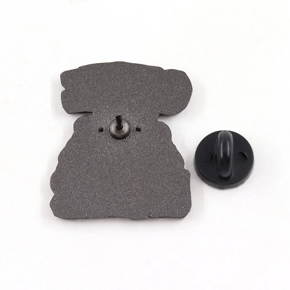 Creative Cartoon Character Badge Funny Eating Cookies Monster Brooch Cute Anime Peripheral Enamel Pin Collar Accessories Gift