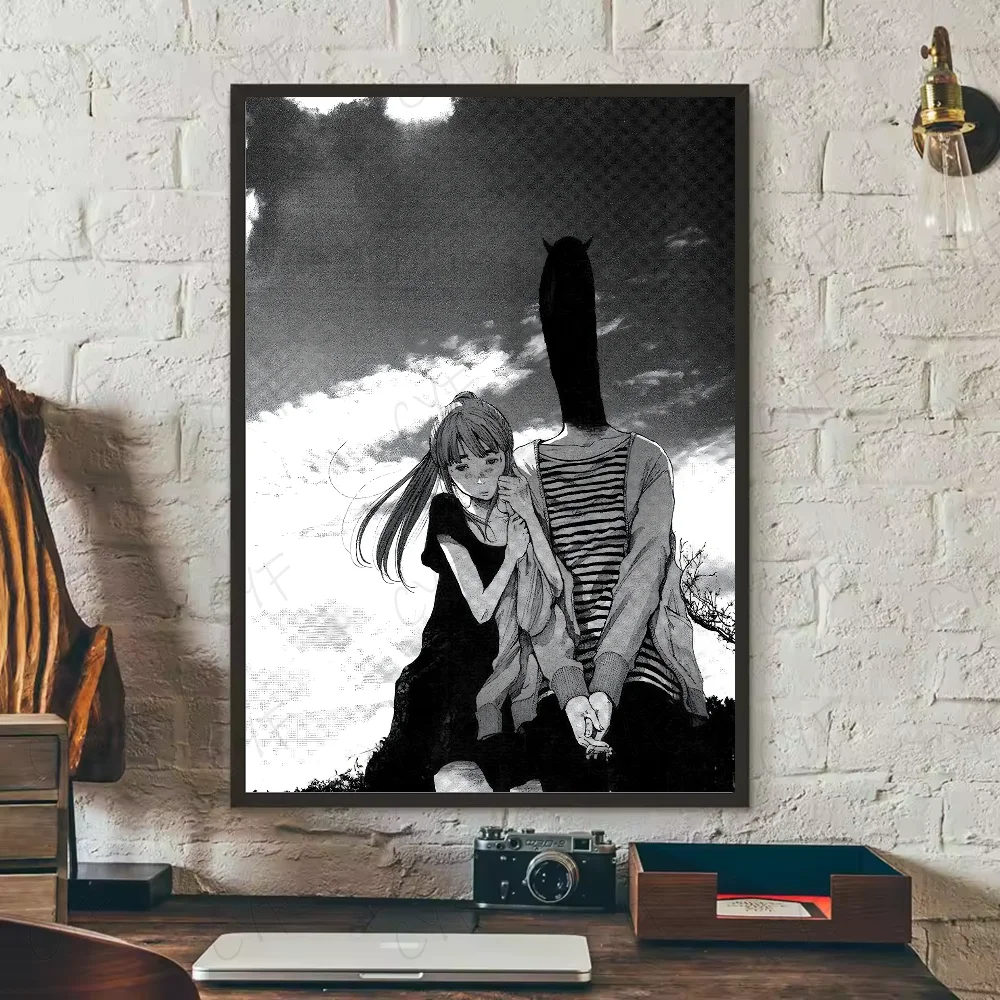 Anime G-Goodnight Punpun Poster Waterproof Wall Art High Quality Print Movie Posters For Living Bedroom Retro Room Decor Gift