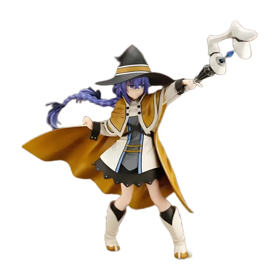 Mushoku tensei roxy migurdia pvc figure 25cm statue featuring a detailed witch figurine with purple hair and bone staff