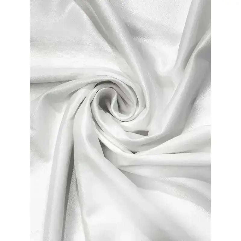 White satin fabric with smooth glossy finish and subtle sheen on neon genesis evangelion asuka langley v-neck tee
