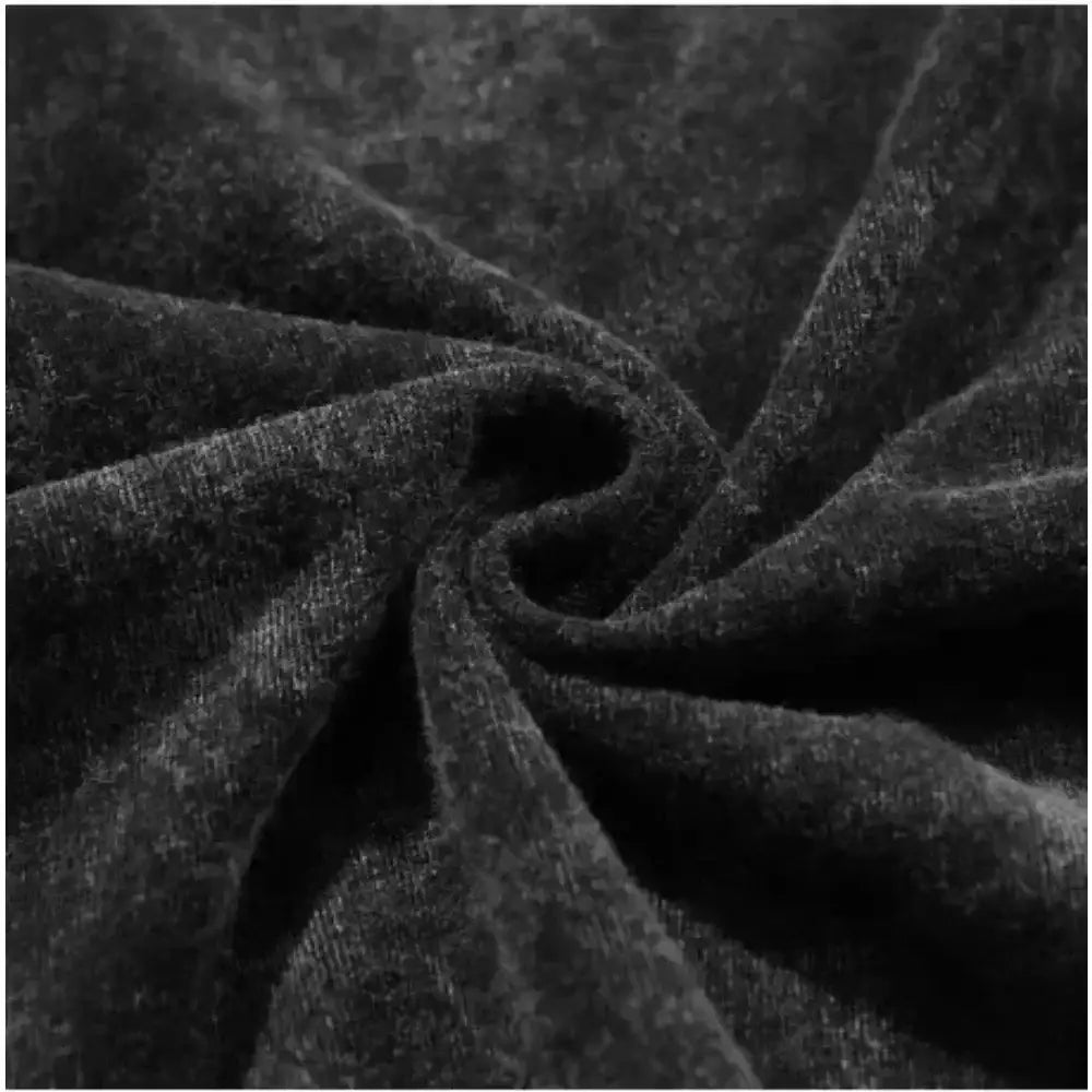 Dark gray textured fabric with a soft fuzzy surface on the y2k shinji ikari neon genesis evangelion T-shirt made of washed cotton