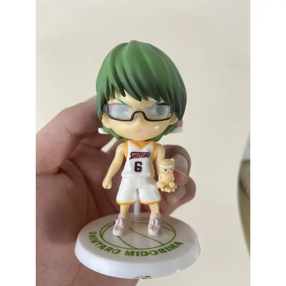 10cm anime kuroko no basket pvc action figure with green hair and basketball jersey number 6 delivered intact in retail box