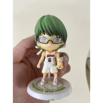 10cm anime kuroko no basket pvc action figure with green hair and basketball jersey number 6 delivered intact in retail box