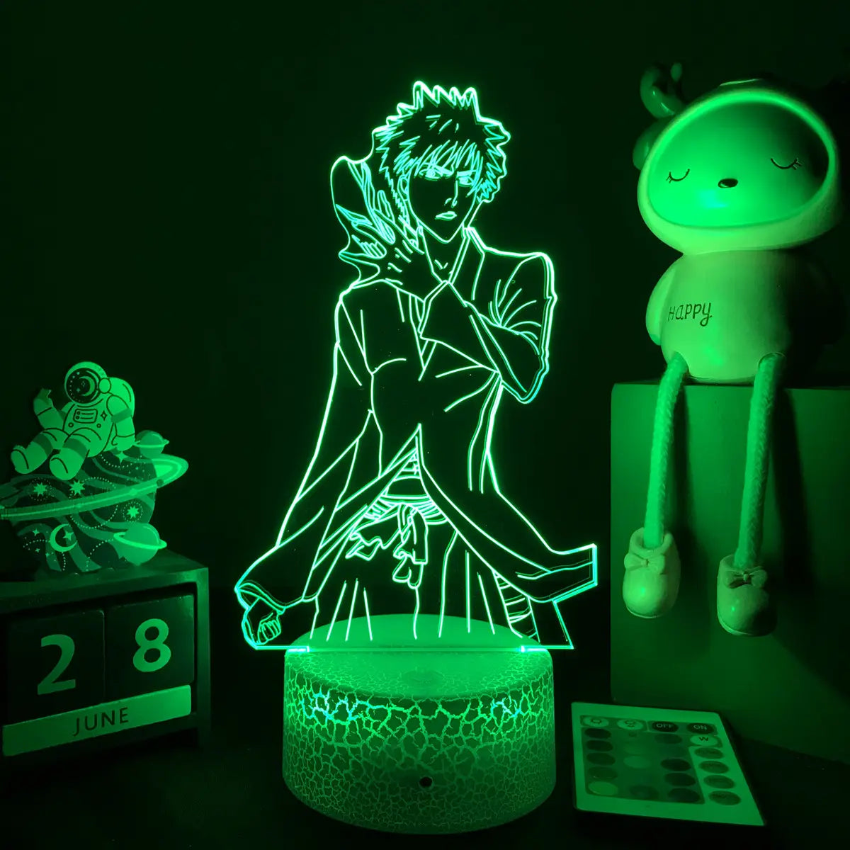 Bleach Ichigo Kurosaki LED Night Light – 3D Acrylic