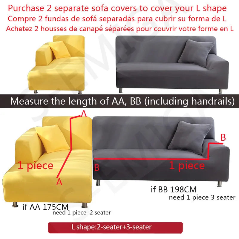 thick sofa protector Jacquard solid printed sofa covers for living room couch cover corner sofa slipcover L shape