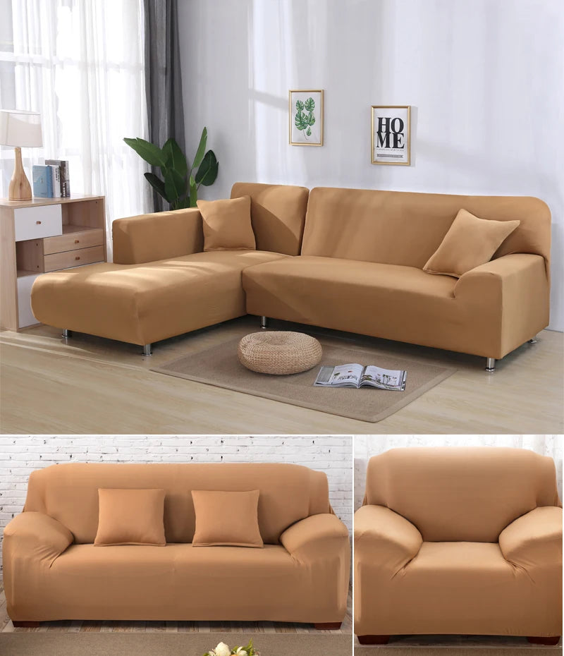 solid corner sofa covers couch slipcovers elastica material sofa skin protector for pets chaselong cover L shape sofa armchair