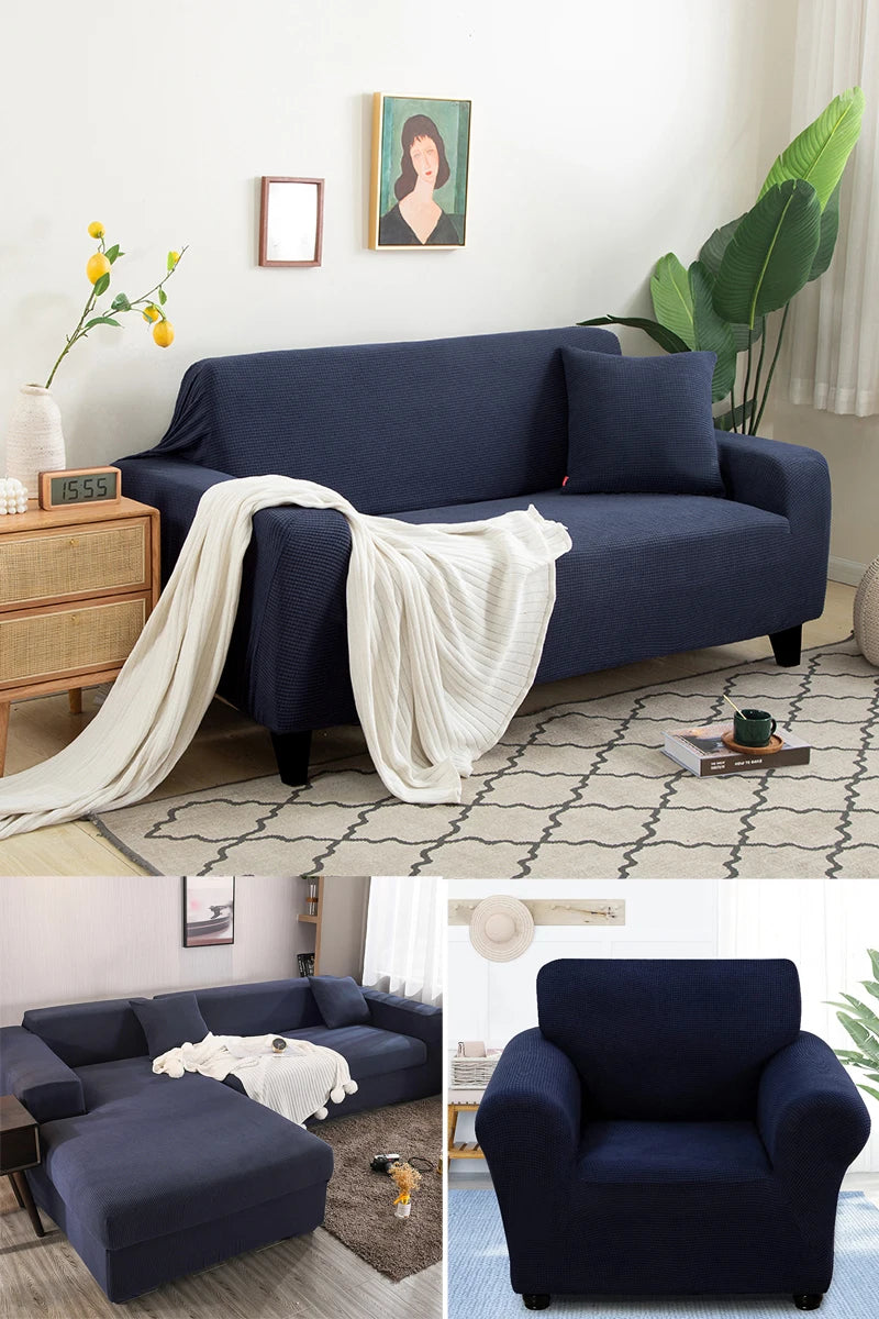 thick sofa protector Jacquard solid printed sofa covers for living room couch cover corner sofa slipcover L shape
