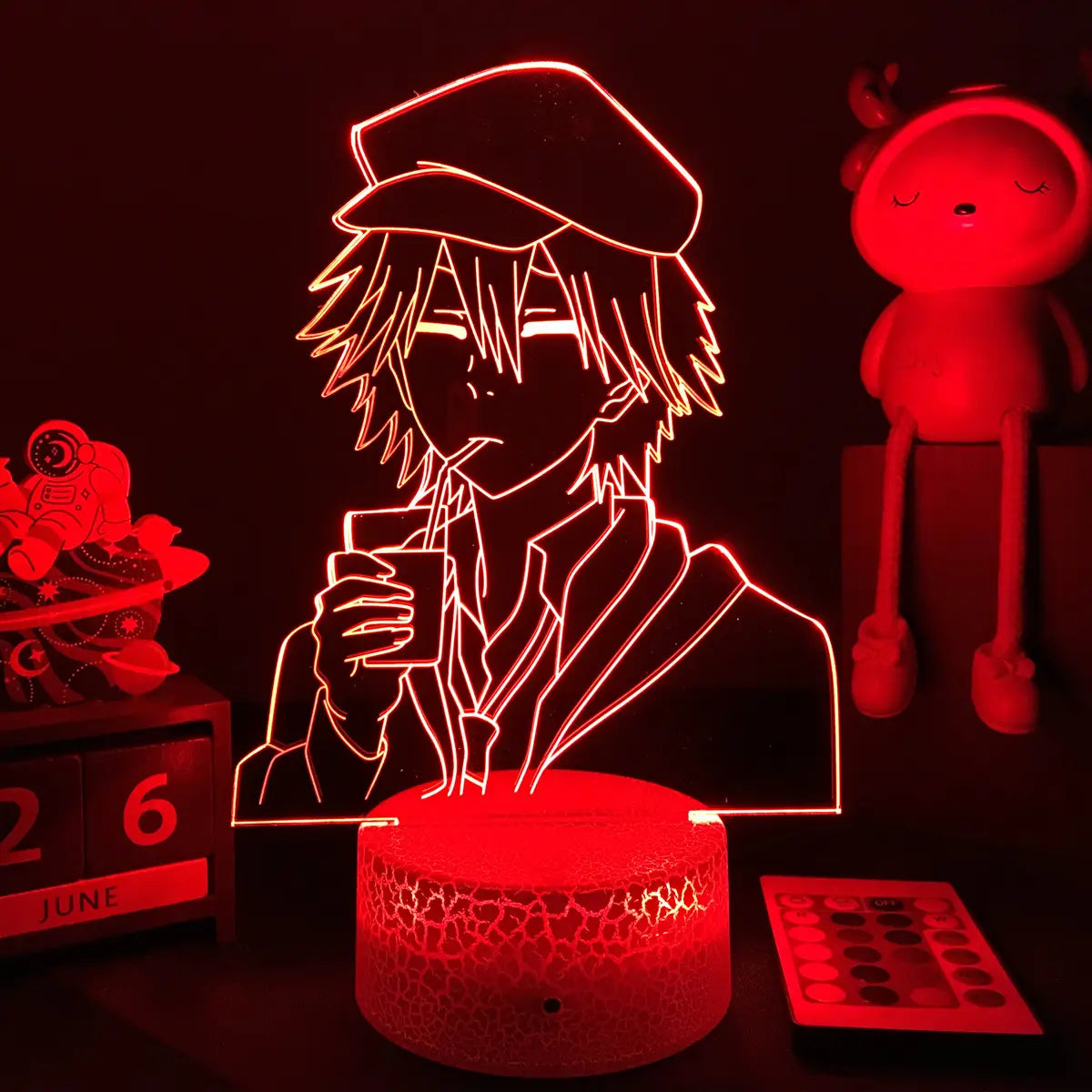 Bungo Stray Dogs Ranpo LED Night Light – 3D Acrylic