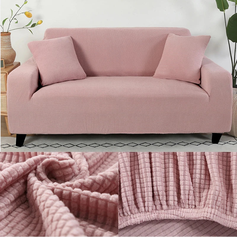 thick sofa protector Jacquard solid printed sofa covers for living room couch cover corner sofa slipcover L shape