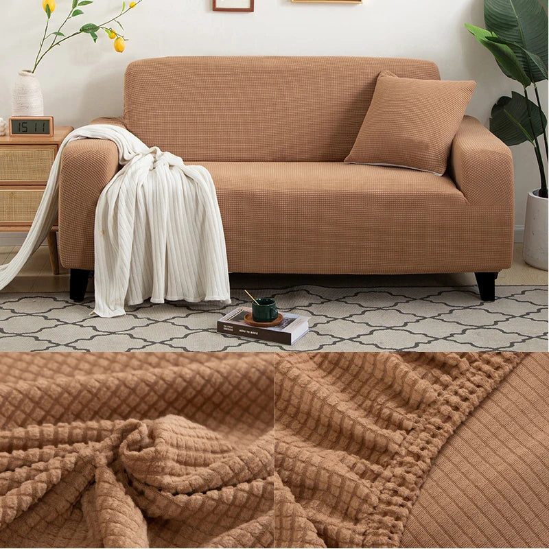 thick sofa protector Jacquard solid printed sofa covers for living room couch cover corner sofa slipcover L shape