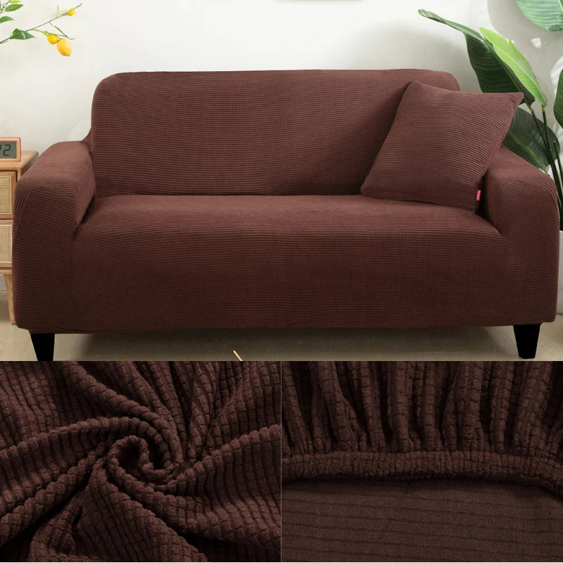 thick sofa protector Jacquard solid printed sofa covers for living room couch cover corner sofa slipcover L shape