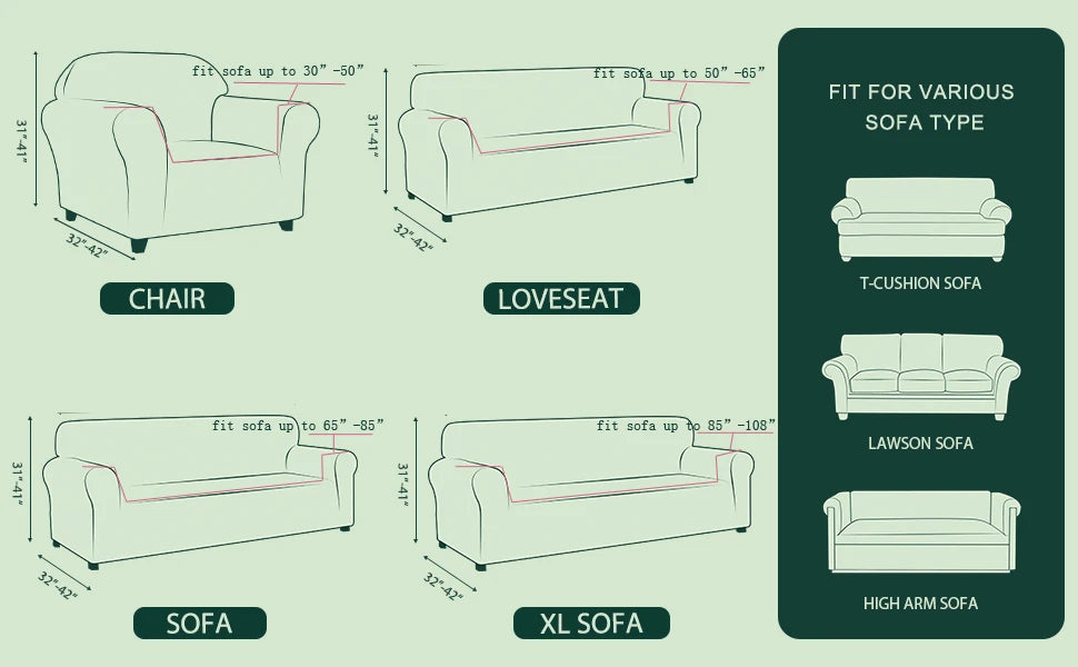 thick sofa protector Jacquard solid printed sofa covers for living room couch cover corner sofa slipcover L shape