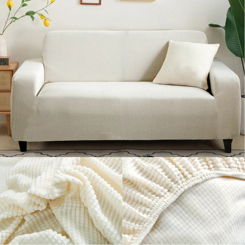 thick sofa protector Jacquard solid printed sofa covers for living room couch cover corner sofa slipcover L shape