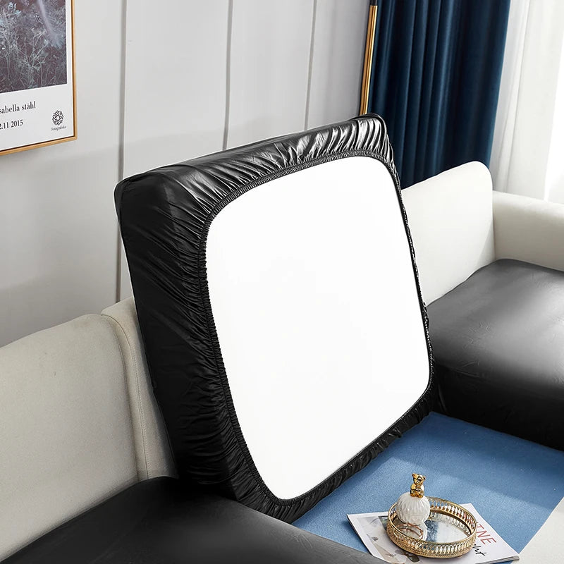 easy clean waterproof PU funiture protector solid sofa cover Corner sofa seat slipcover elastic stretch couch cover