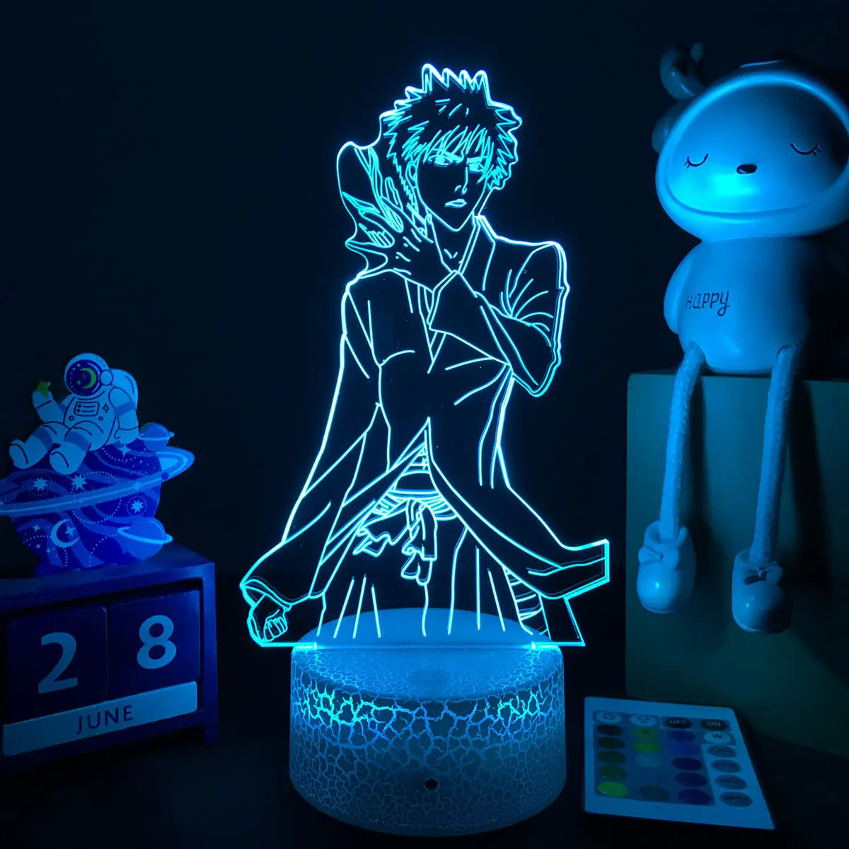 Bleach Ichigo Kurosaki LED Night Light – 3D Acrylic