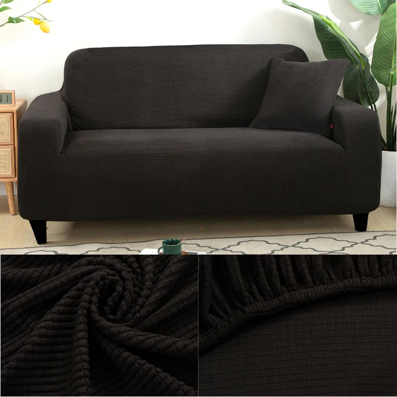 thick sofa protector Jacquard solid printed sofa covers for living room couch cover corner sofa slipcover L shape