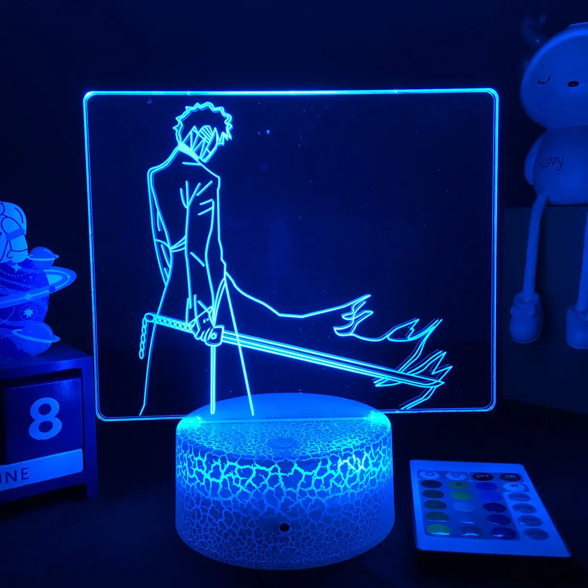 Bleach Ichigo Kurosaki LED Night Light – 3D Acrylic