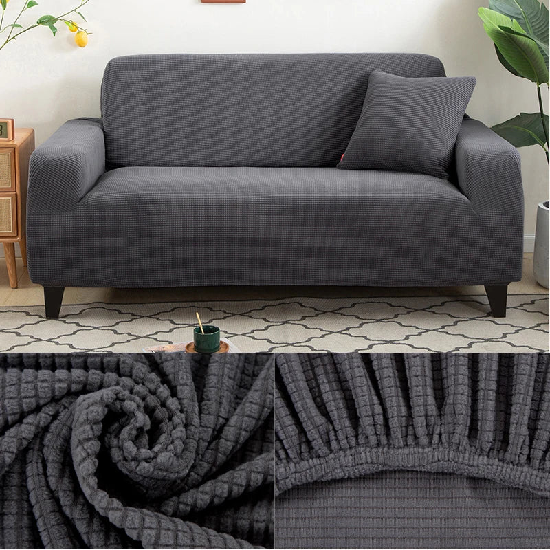 thick sofa protector Jacquard solid printed sofa covers for living room couch cover corner sofa slipcover L shape