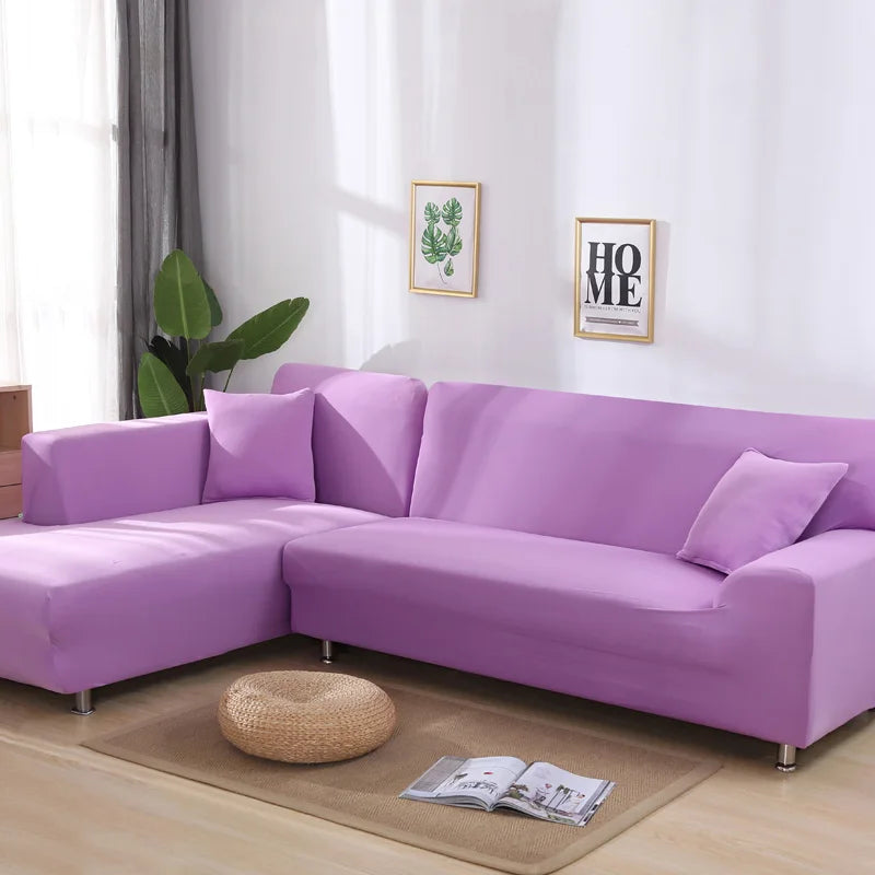 solid corner sofa covers couch slipcovers elastica material sofa skin protector for pets chaselong cover L shape sofa armchair