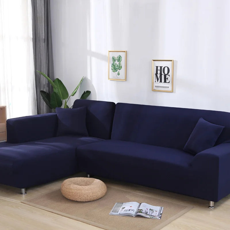 solid corner sofa covers couch slipcovers elastica material sofa skin protector for pets chaselong cover L shape sofa armchair