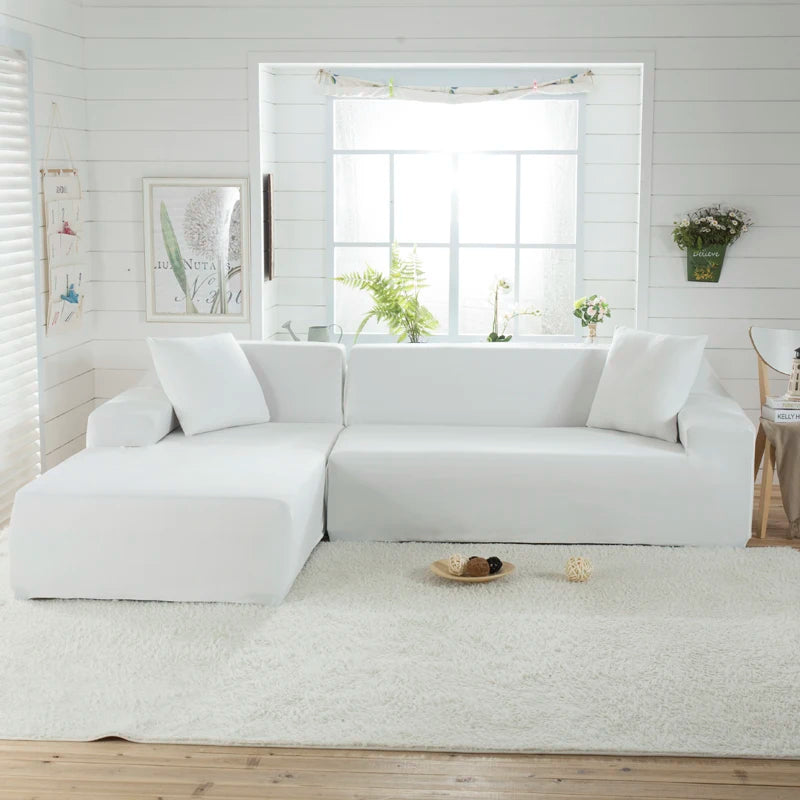 solid corner sofa covers couch slipcovers elastica material sofa skin protector for pets chaselong cover L shape sofa armchair