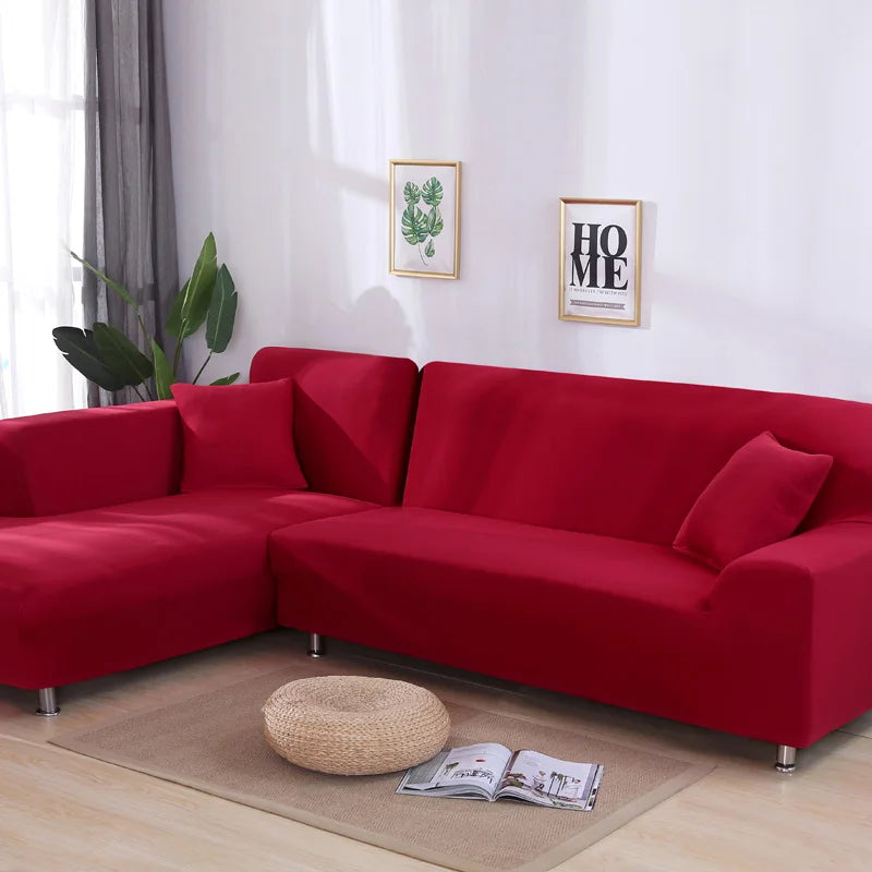 solid corner sofa covers couch slipcovers elastica material sofa skin protector for pets chaselong cover L shape sofa armchair