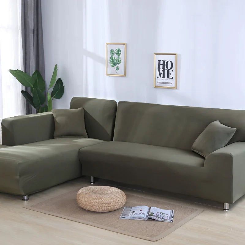 solid corner sofa covers couch slipcovers elastica material sofa skin protector for pets chaselong cover L shape sofa armchair