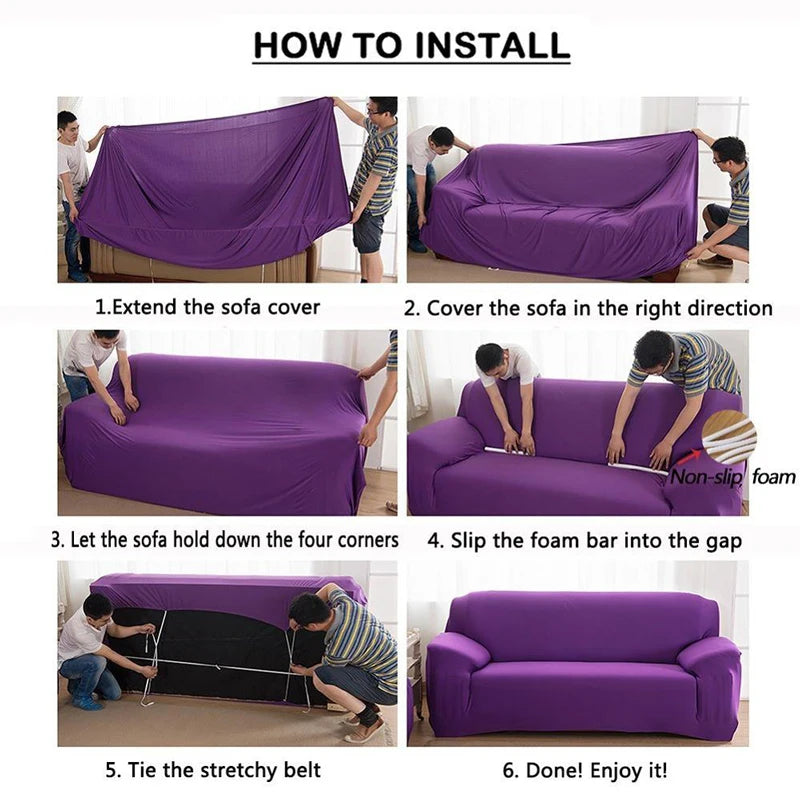 Christmas decoration Sofa Cover Stretch Modern Chair Couch Cover Sofa Covers for Living Room Furniture Protector 1/2/3/4 Seater