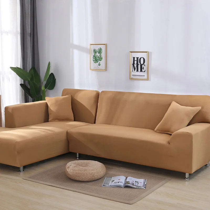 solid corner sofa covers couch slipcovers elastica material sofa skin protector for pets chaselong cover L shape sofa armchair
