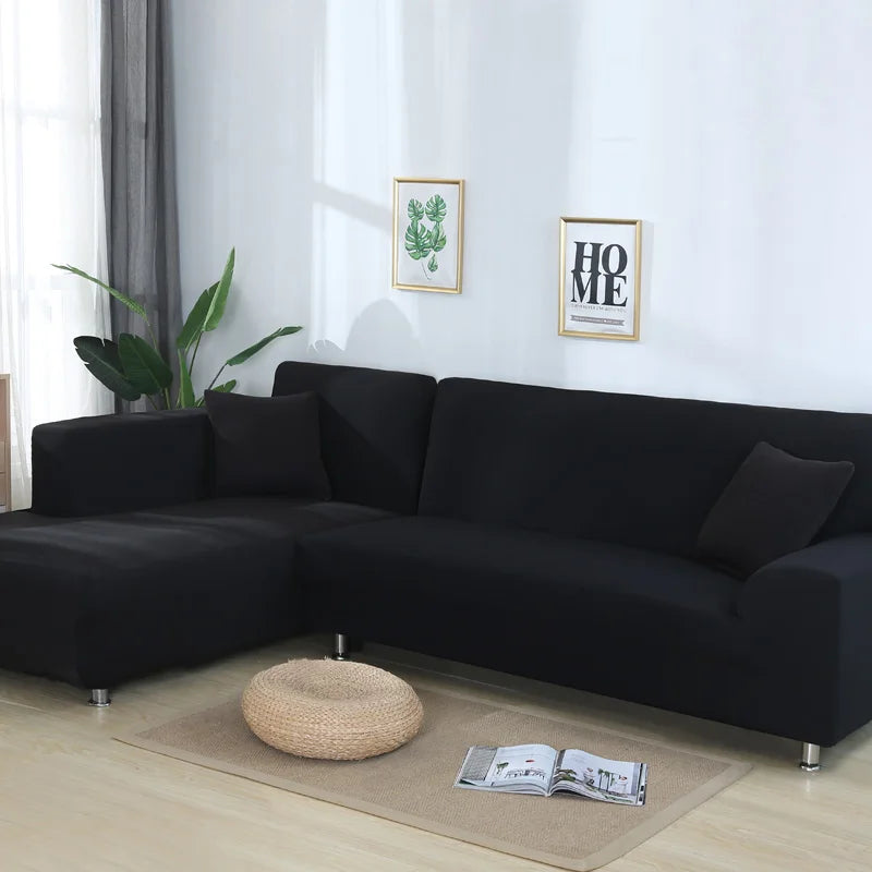 solid corner sofa covers couch slipcovers elastica material sofa skin protector for pets chaselong cover L shape sofa armchair