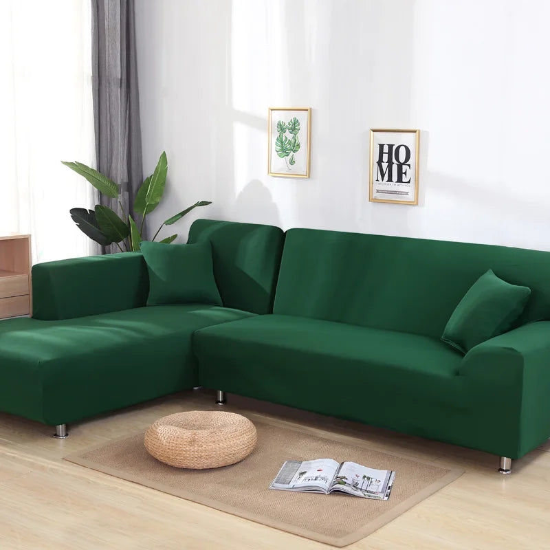 solid corner sofa covers couch slipcovers elastica material sofa skin protector for pets chaselong cover L shape sofa armchair