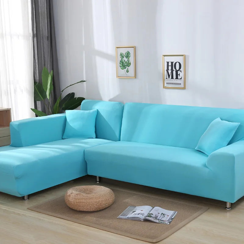 solid corner sofa covers couch slipcovers elastica material sofa skin protector for pets chaselong cover L shape sofa armchair