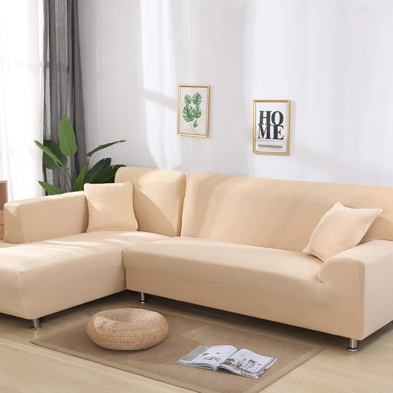 solid corner sofa covers couch slipcovers elastica material sofa skin protector for pets chaselong cover L shape sofa armchair