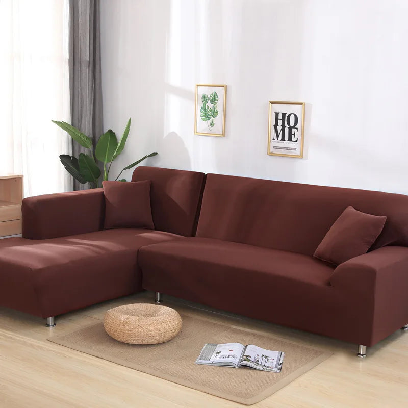 solid corner sofa covers couch slipcovers elastica material sofa skin protector for pets chaselong cover L shape sofa armchair