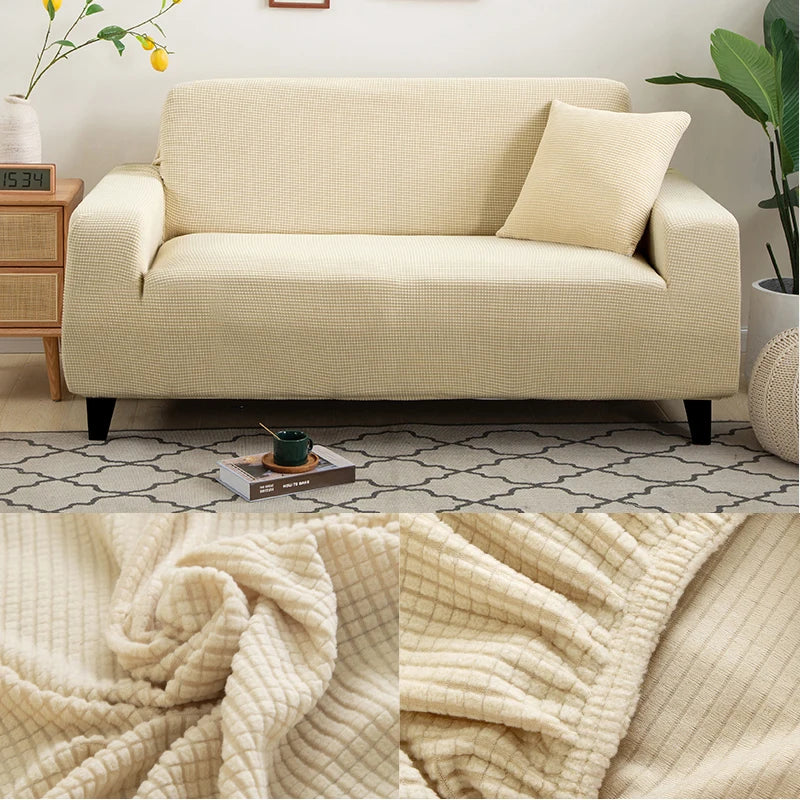 thick sofa protector Jacquard solid printed sofa covers for living room couch cover corner sofa slipcover L shape